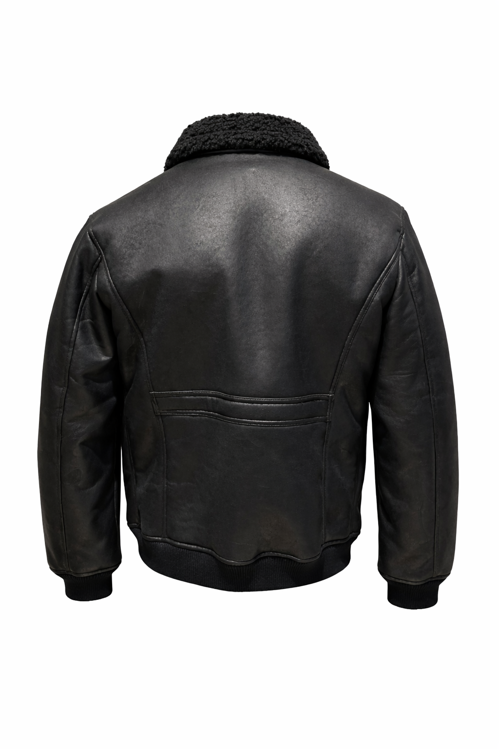 Giubbotto Aviator con Collo in Sherpa